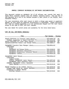 DSS-10042-00 A10 AMOS L DOCUMENTATION FEB1987