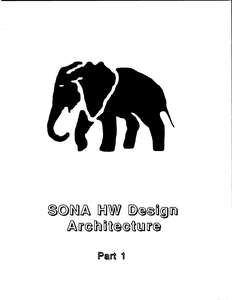 SONA [5590M] HW DESIGN ARCHITECTURE PART 1 AUG91