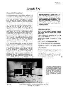 70C-044-01 8107 AMDAHL 470