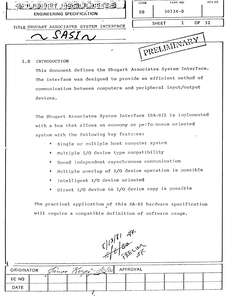 SASI PRELIMINARY MAY81