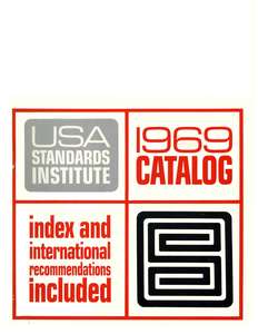 USA STANDARDS INSTITUTE 1969 CATALOG