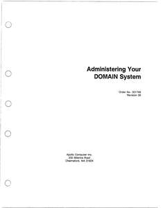 001746-06 ADMINISTERING YOUR DOMAIN SYSTEM JUN87