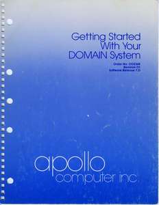 002348-01 GETTING STARTED WITH YOUR DOMAIN SYSTEM OCT83