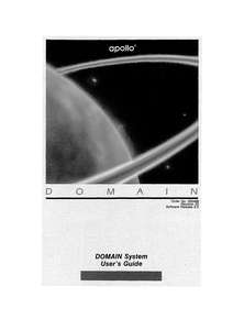 005488-02 DOMAIN SYSTEM USERS GUIDE JAN87