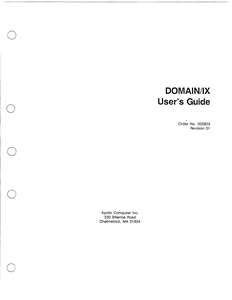 005803-01 DOMAIN IX USERS GUIDE DEC86