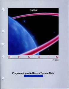 008858-00 PROGRAMMING WITH GENERAL SYSTEM CALLS MAR86