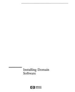 008860-A03 INSTALLING DOMAIN SOFTWARE MAR92
