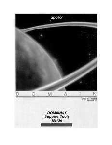 009413-00 DOMAIN-IX SUPPORT TOOLS GUIDE NOV86
