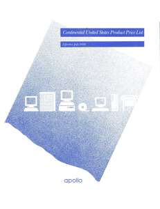 APOLLO PRICE LIST JUL88