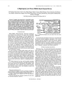SONNTAG A HIGH-SPEED LOW POWER PRML READ CHANNEL 1995