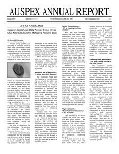 AUSPEX 1997 ANNUAL REPORT