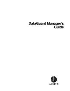 DATAGUARD MANAGERS GUIDE MAR98