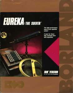 EUREKA THE SOLVER OWNERS HANDBOOK 1987