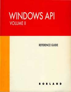 WINDOWS API GUIDE REFERENCE VOLUME 2 1991