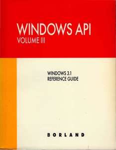 WINDOWS API GUIDE REFERENCE VOLUME 3 1992