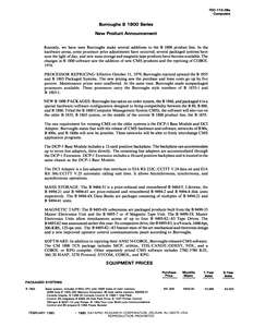 70C-112-05 8002 BURROUGHS B1800