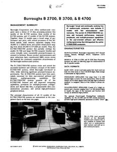 70C-112-06 7310 BURROUGHS B2700 B3700 B4700