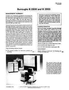 70C-112-10 7911 BURROUGHS B2900 B3900