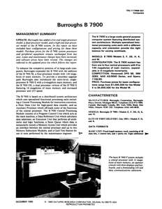 70C-117MM-50 8512 BURROUGHS B7900