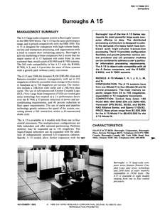 70C-117MM-70 8511 BURROUGHS A15