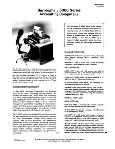 M11-112-20 7410 BURROUGHS L 6000