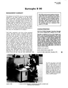 M11-112-30 8003 BURROUGHS B 90