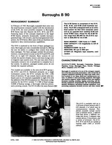 M11-112-30 8304 BURROUGHS B 90