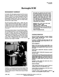 M11-112-30 8404 BURROUGHS B 90