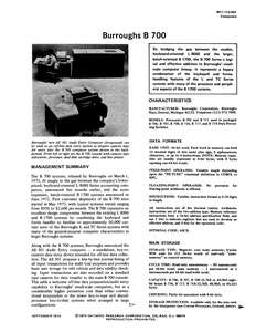 M11-112-40 7309 BURROUGHS B 700