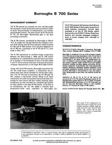 M11-112-40 7612 BURROUGHS B 700