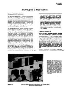 M11-112-45 7703 BURROUGHS B 800