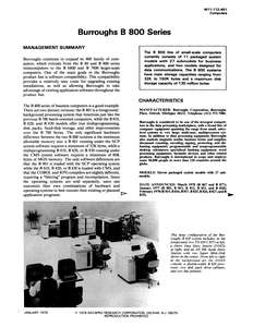 M11-112-45 7901 BURROUGHS B 800
