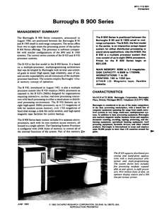 M11-112-50 8306 BURROUGHS B 900