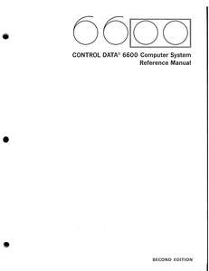 6600 COMPUTER SYSTEM REFMAN AUG63