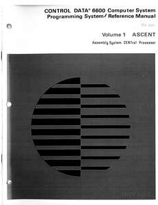 6600 PROGRAMMING SYSTEM VOL1 ASCENT 1965