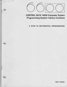 6600 STUDY MATHEMATICAL APPROXIMATIONS 1964