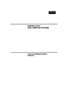 ALGOL 60 VERSION 3 REFERENCE MANUAL.60329000D.1973