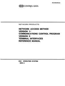 CCP 3 TERMINAL INTERFACES REFMAN JUL86 2ND SCAN