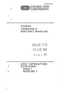COBOL 5 INSTANT FEB81
