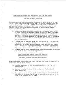 COMPARISON CDC3000 TO IBM2000.AUG64