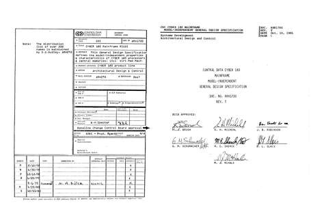 CYBER 180 DESIGNSPEC OCT81