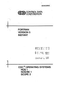 FORTRAN 5 INSTANT JAN81