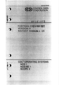 FORTRAN EXTENDED VER 4 INSTANT JUN81