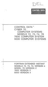 FORTRAN EXTENDED VER 4 NOV71