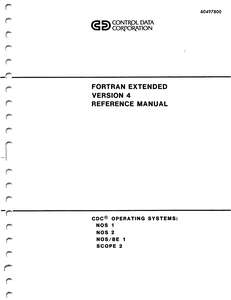 FORTRAN EXTENDED 4 REF MAN 60497800J JUN83