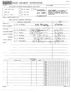 HASP MULTI LEAVING PROTOCOL DESIGNSPEC MAR73