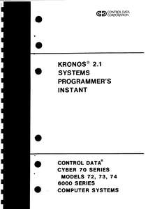 KRONOS SYSPROGINSTANT.60449100B.1975