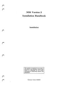 NOS 2 INSTALLATION HANDBOOK 60459320L DEC88