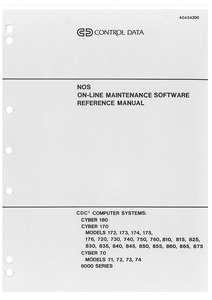 NOS ONLINE  MAINTENANCE SOFTWARE REFMAN APR87