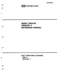 QUERY UPDATE VER 3 REF MAN 60498300J JUN86